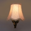 Devansh Gold Antique Wall Mounted Lamp With Beige Jute Shade