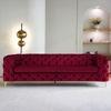 Cherish Fabric Sofa - Maroon