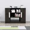 Hexa Engineered Wood Bookshelf in Flower Wenge Colour