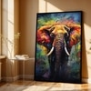 The Castle Decor Elephant Wall Art Framed Painting 20x30 Inch