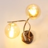 Eliante Modern Wall Lights Mild Steel & Glass Material Gold & Champaign Finish