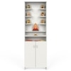 Bluewud Shubh Engineered Wood Prayerut In White Finish
