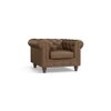 Winchester Essential 1 Seater Fabric Sofa in Mocha Colour