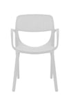 Kepler Brooks Vola Cafeteria Dining Chair in White Colour