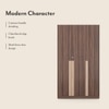 Rodrigues 3 Door Wardrobe in Rolex Brown Finish
