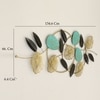 W-Irya Abstract Metal Wall Decor in Multicolor Set of 1