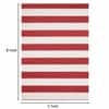 Imperial Knots Ivory Red Striped Hand Woven Dhurrie 5x8 Feet