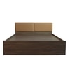 Satya Engineered Wood Queen  Size Bed With Box Storage (Walnut Finish)