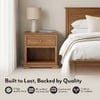 Tuscany Solid Wood Bedside Table in Natural Teak Finish