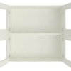 Romano Wall Mounted Glass Display Cabinet in Ivory Colour