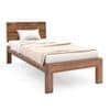 Boston Solid Wood Single Size Bed In Teak Finish