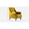 Joplin Accent Chair in Yellow Colour