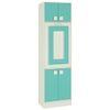 Royale Kids Folding Study Desk cum Bookshelf in Misty Turquoise Colour