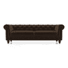 Winchester Premium 3 Seater Fabric Sofa in Dark Earth Colour