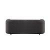 Zenol Boucle Fabric 3 Seater Sofa In  Dark Grey