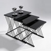 Handicrafts Town Black Wire Nesting Tables Set Of 3