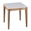Metalsmith Elegant Side Table – Solid Wood, Walnut Finish (Large)