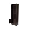 Hayao Engineered Wood 3 Tier Book Shelf  With Bottom Cabinet In Wenge Finish