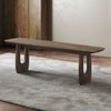 Aero Solid Wood Dining Bench In Danish Walnut Finish