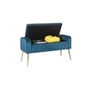 GIgel 2 Ottoman with Storage Color in Navy Blue