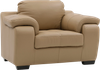 Trissino 1 Seater Leather Sofa in Camel Colour