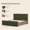 Rio Engineered Wood King Size Bed With Hydraulic Storage (Moss Green Colour)
