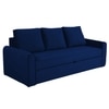 Clevam 3 Seater Pull Out Sofa cum Bed  in Navy Blue Colour