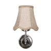 Devansh Steel Wall Mounted Lamp With Beige Jute Shade