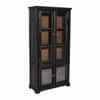 Akira Sheesham Wood Book Case Cum Crockery Unit   In Walnut  Finish