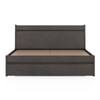 Basel Solid Wood Queen Size Box Storage Bed In Dark Chestnut Finish