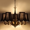 Devansh Gold Wall Mounted Lamp With Black Cotton Shade