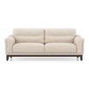 Colby 3 Seater Fabric Sofa In Beige Colour