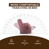 Helios Motorised Recliner Chair for  Premium Soft Suede Fabric 1 Seater Chair - Dusty Mauve