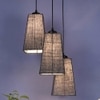 Adan Blue Natural Fiber Cluster Hanging Light