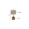 Colette Beige Bamboo Shade Table Lamp with Natural Wooden Base