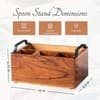 Inseparables Teak Wood Spoon Stand Black