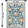 Marrakesh Floral Carpet Size 7.8x5.1 ft.