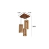 Ventus Beige Solid Wood Cluster Hanging Light