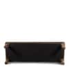 Cairo Sheesham Wood Accent 3 Seater Dining Bench in Green Sparkle Velvet