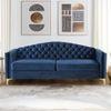 Elden Fabric Sofa (Navy Blue)
