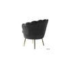 Foster Fabric Accent Chair in Dark Grey Colour