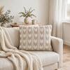 Margot Stone Combo Cotton Knitted Decorative Cushion Cover 16 x 16 Inches