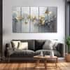 The Castle Decor Golden Butterflies Wall Art Set of 5 27x48 Inch (Style 2)