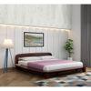 Bardot Solid Wood Queen Size Non Storage Bed In Walnut Finish