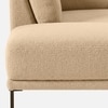 Modernelegance Wood Right Aligned 3-Seater With Upholstery Non Storage Sofa In Brown Colour