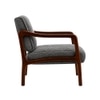 Citrus Boucle Fabric Arm Chair in Grey