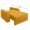 Calliro  Pull Out Sofa cum Bed  in Yellow Colour