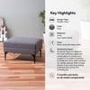 Nimbus Cloud Cube Metallic Pouf Stool in Grey Color