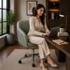 Doe Buck Colm Modern Sage Leatherette Office Chair