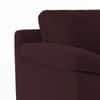 Esquel Premium 1 Seater Fabric Sofa in Deep Plum Velvet Colour